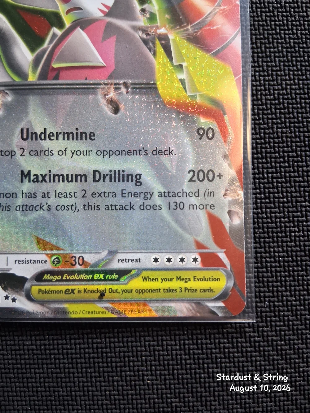Pokemon Drilbur Mega Excadrill ex 103 And 065 Card Lot Set Pack To Sleeve/LP